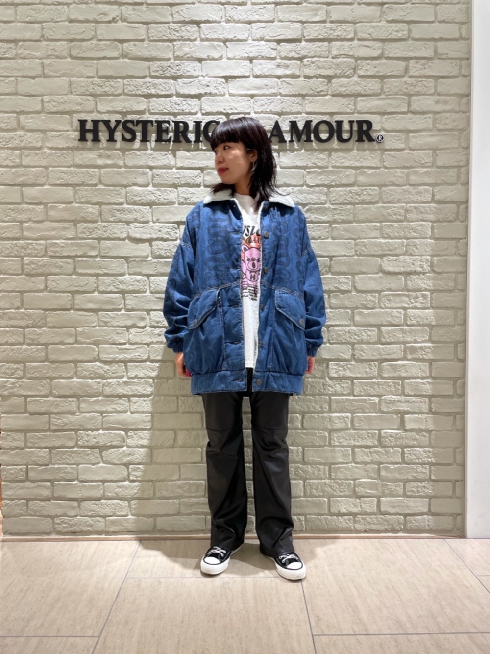 HYSTERIC GLAMOUR ライダースジャケット ウインドブレーカー F思います